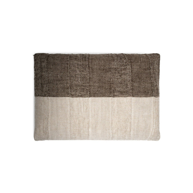 Munir 60 x 40cm Linen Cushion Cover - Charcoal