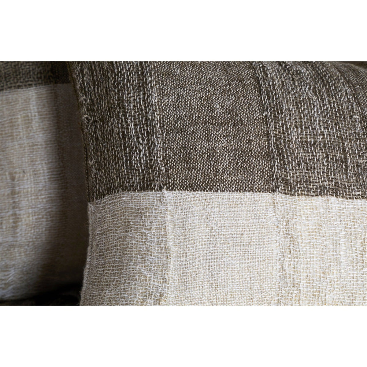 Munir 60 x 40cm Linen Cushion Cover - Charcoal