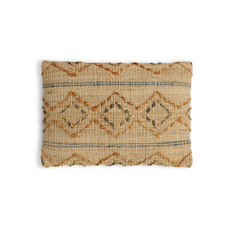 Nila Esha 60 x 40cm Cushion Cover - Rust & Indigo