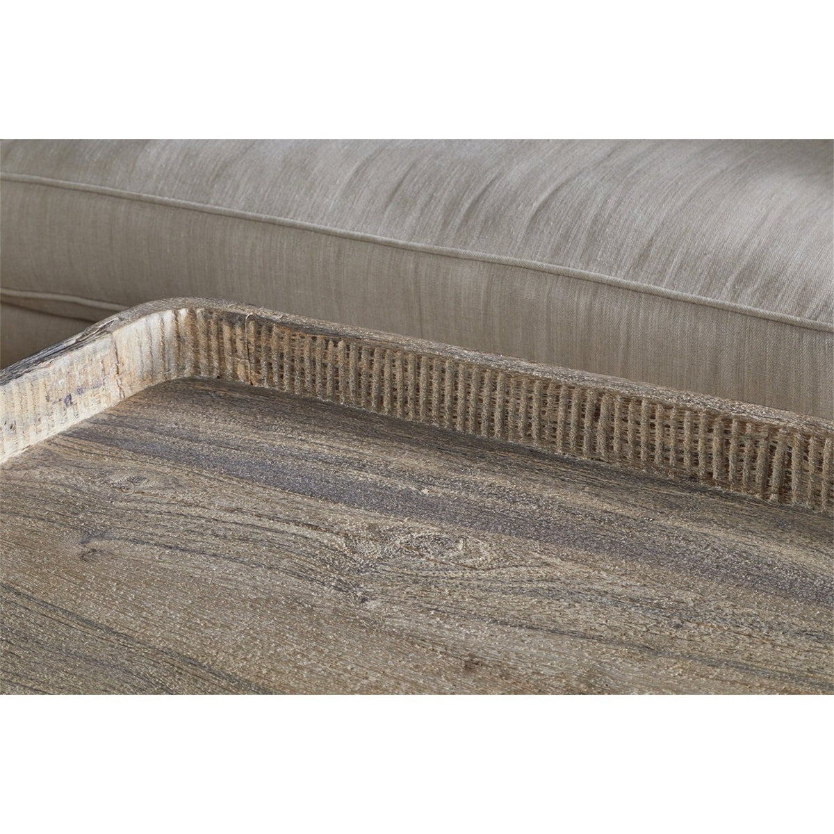 Nisha Reclaimed Wood & Iron Coffee Table - Natural