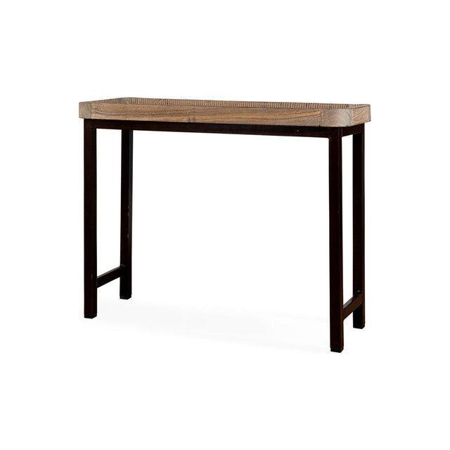 Nisha Reclaimed Wood & Iron Console Table - Natural