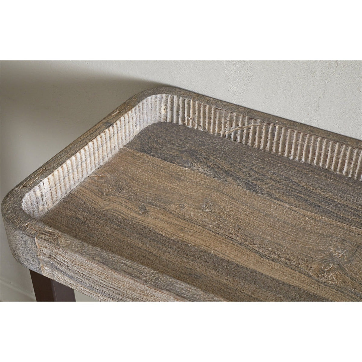 Nisha Reclaimed Wood & Iron Console Table - Natural