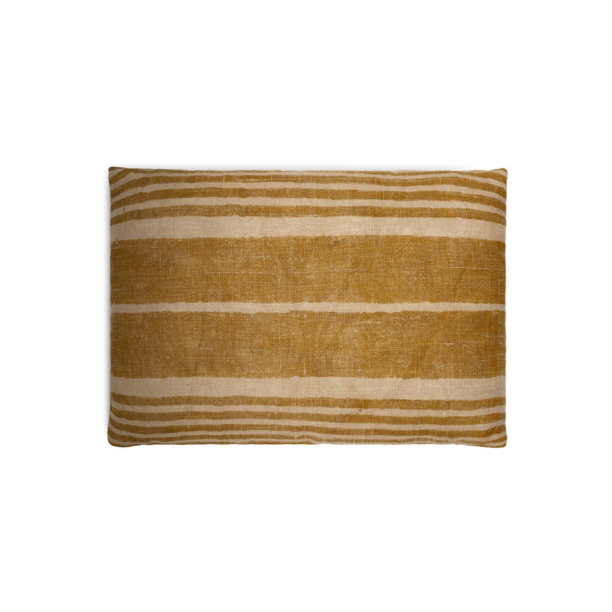 Eesha 60 x 40cm Striped Jute Cushion Cover - Ochre