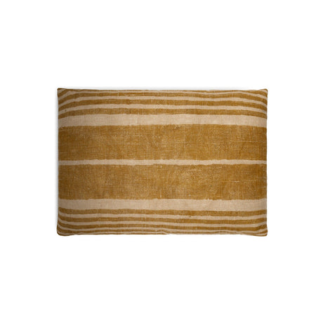 Eesha 60 x 40cm Striped Jute Cushion Cover - Ochre