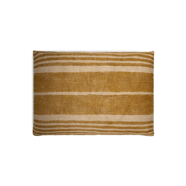 Eesha 60 x 40cm Striped Jute Cushion Cover - Ochre