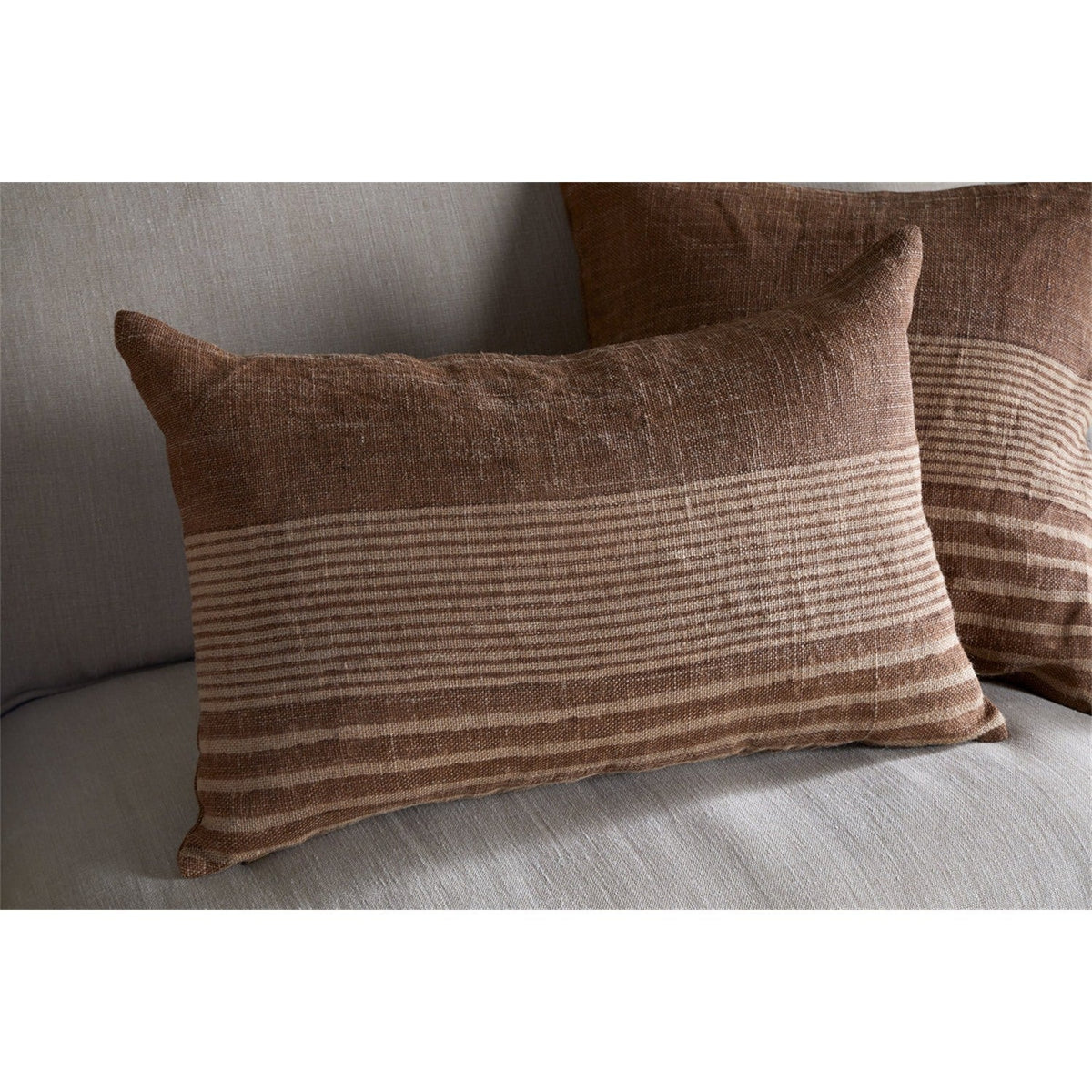 Eesha 60 x 40cm Jute Cushion Cover - Rust