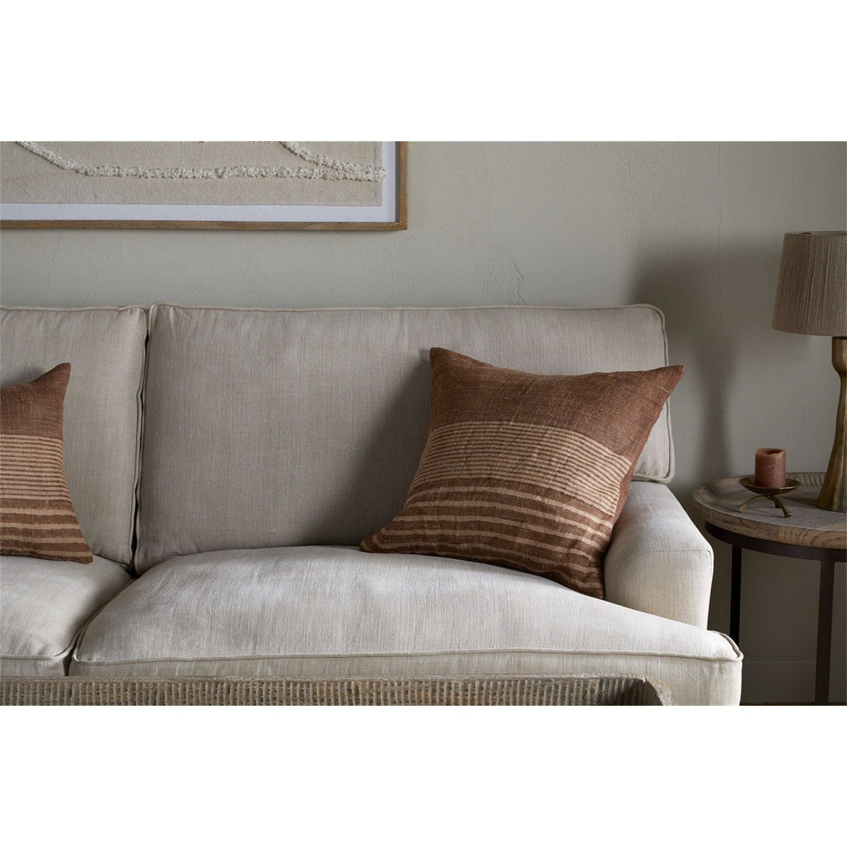 Eesha 50 x 50cm Jute Cushion Cover - Rust