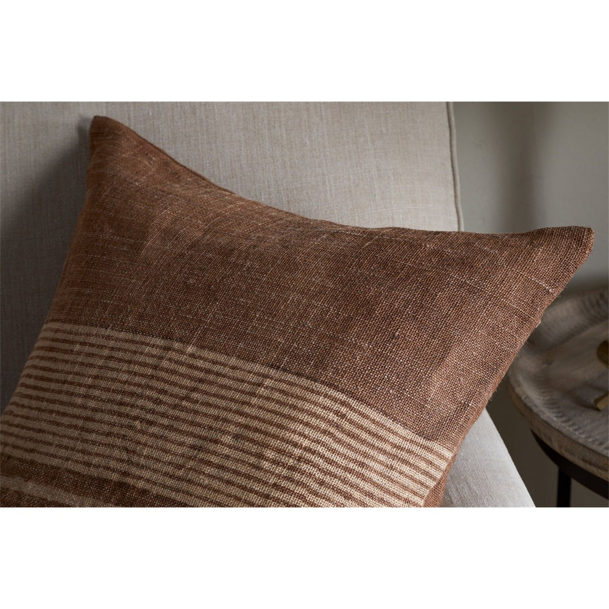 Eesha 50 x 50cm Jute Cushion Cover - Rust