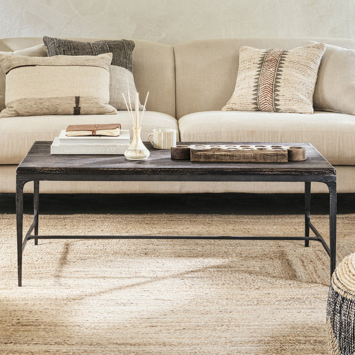 Sita Reclaimed Wood Coffee Table - Chocolate Brown