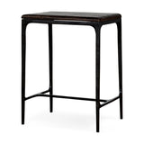Sita Reclaimed Wood & Iron Side Table - Chocolate Brown