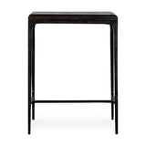 Sita Reclaimed Wood & Iron Side Table - Chocolate Brown
