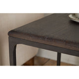 Sita Reclaimed Wood & Iron Side Table - Chocolate Brown