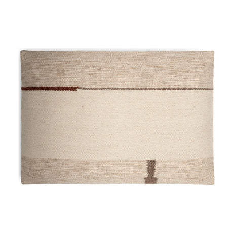 Tamil 60 x 40cm Wool Cushion Cover - Natural