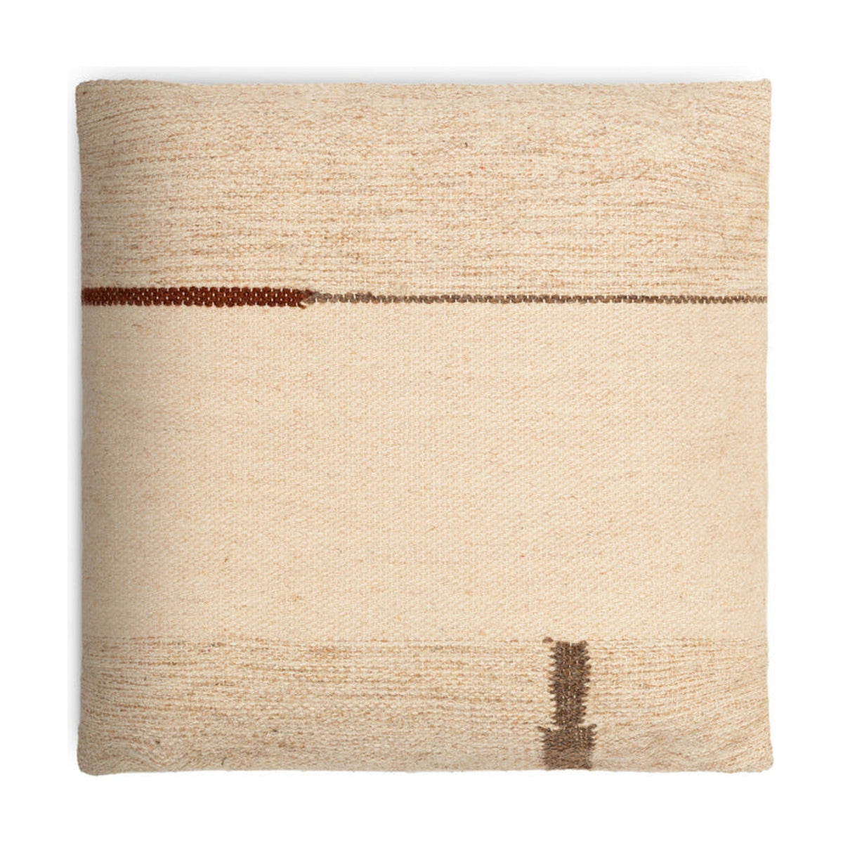 Tamil 60 x 40cm Wool Cushion Cover - Natural