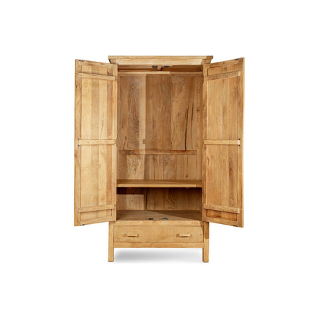 Vivan Grooved Wardrobe - Natural