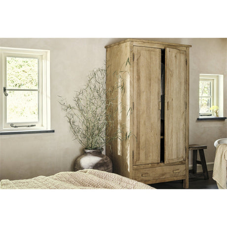 Vivan Grooved Wardrobe - Natural
