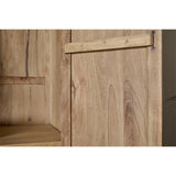 Vivan Grooved Wardrobe - Natural