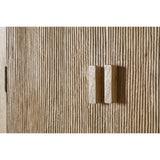 Vivan Grooved Wardrobe - Natural