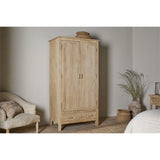 Vivan Grooved Wardrobe - Natural