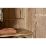 Vivan Grooved Wardrobe - Natural