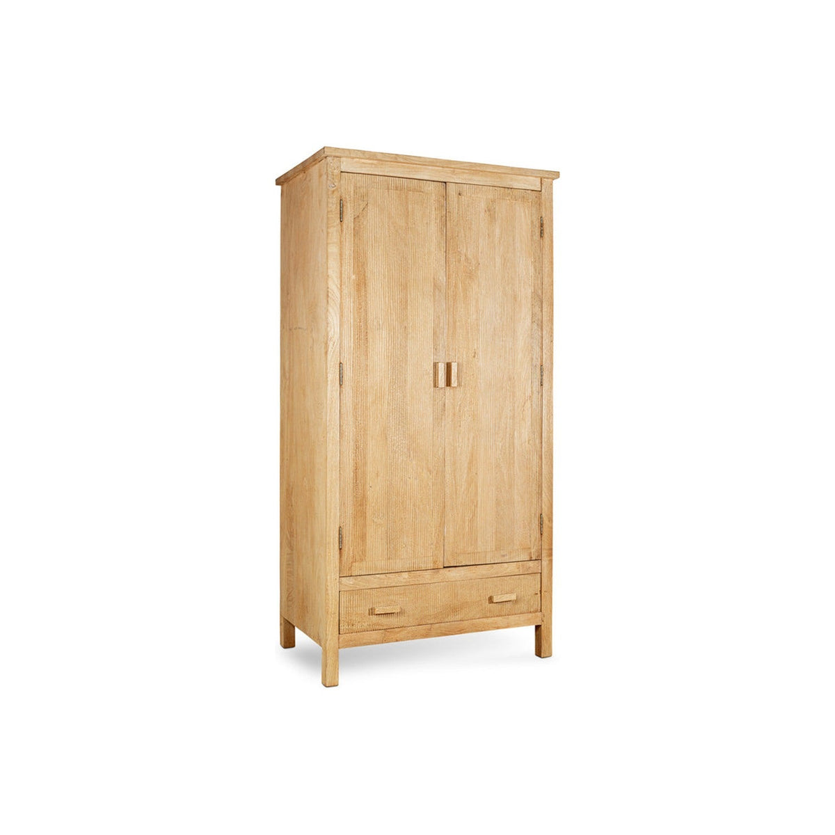 Vivan Grooved Wardrobe - Natural