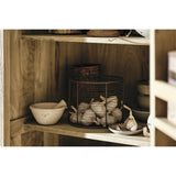 Vivan Grooved Pantry Cupboard - Natural