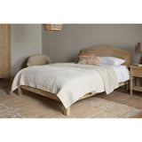 Vivan King Grooved Mango Wood Bed Frame - Natural