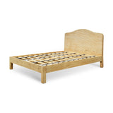 Vivan King Grooved Mango Wood Bed Frame - Natural