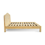 Vivan King Grooved Mango Wood Bed Frame - Natural