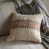 Zairya 50 x 50cm Jute Cushion Cover - Natural & Rust