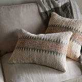 Zairya 50 x 50cm Jute Cushion Cover - Natural & Rust