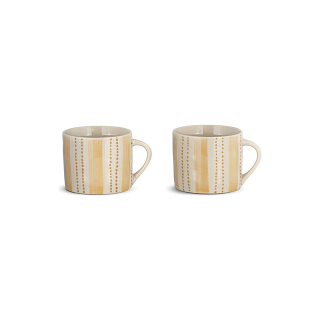 Patthar Small Mug - Cream & Sand - Set of 2