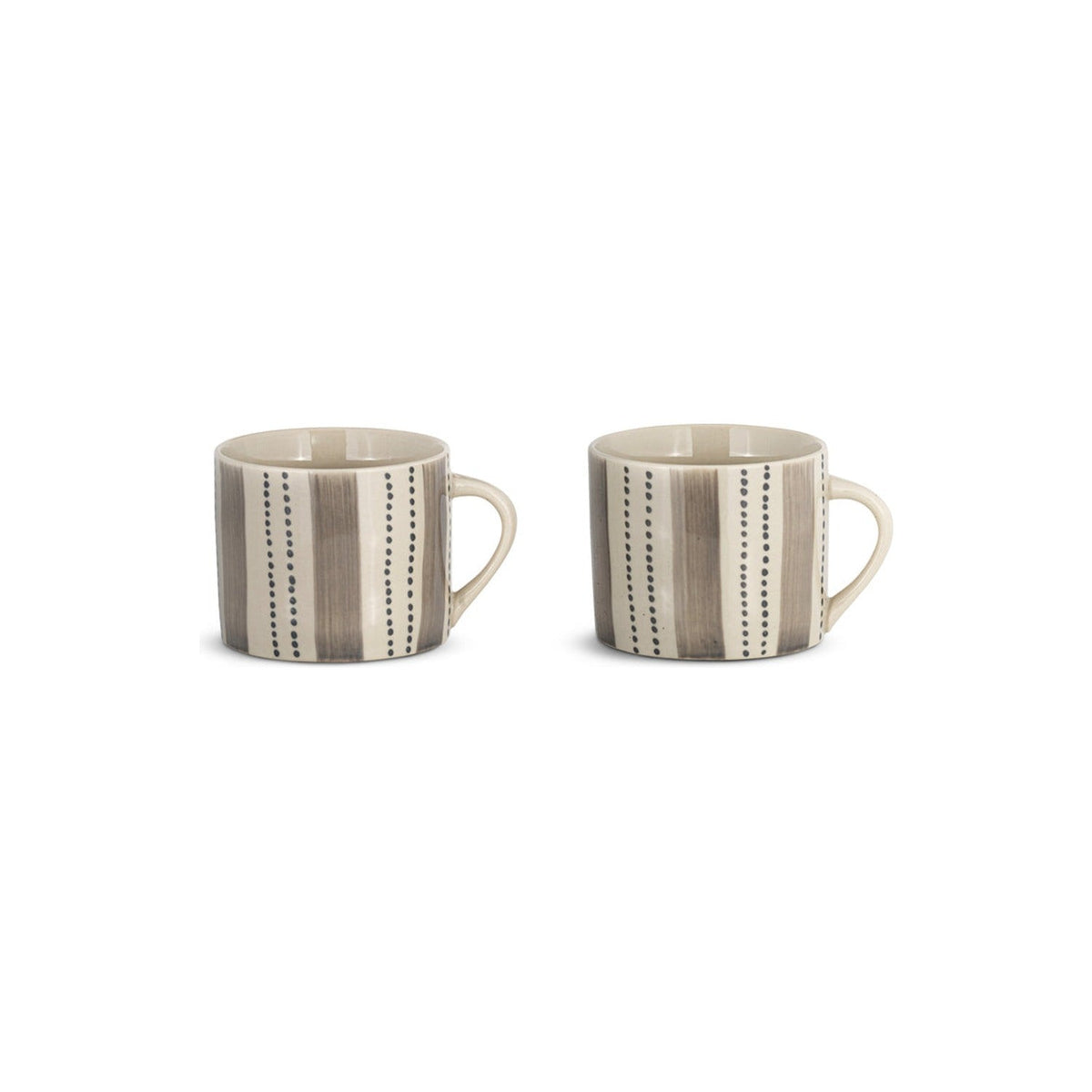 Patthar Small Mug - Cream & Grey - Set of 2