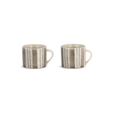 Patthar Small Mug - Cream & Grey - Set of 2