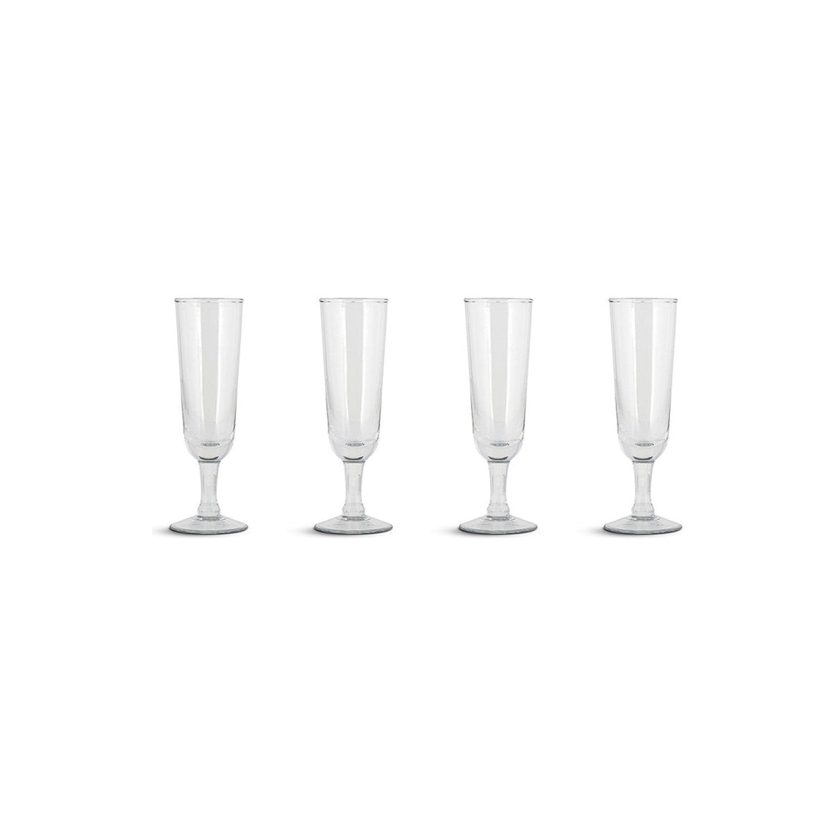 Pani Champagne Glasses - Clear - Set of 4