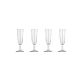 Pani Champagne Glasses - Clear - Set of 4