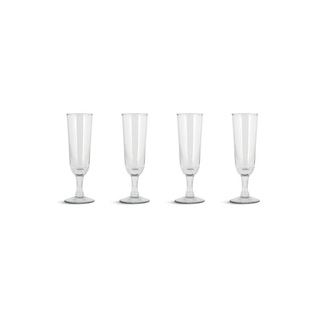 Pani Champagne Glasses - Clear - Set of 4