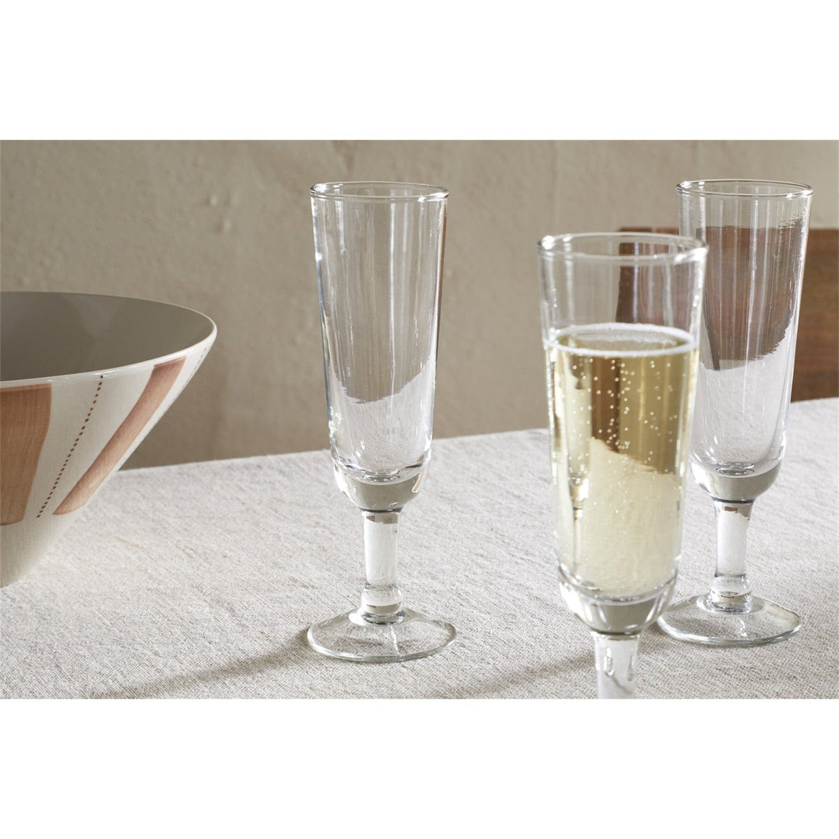 Pani Champagne Glasses - Clear - Set of 4