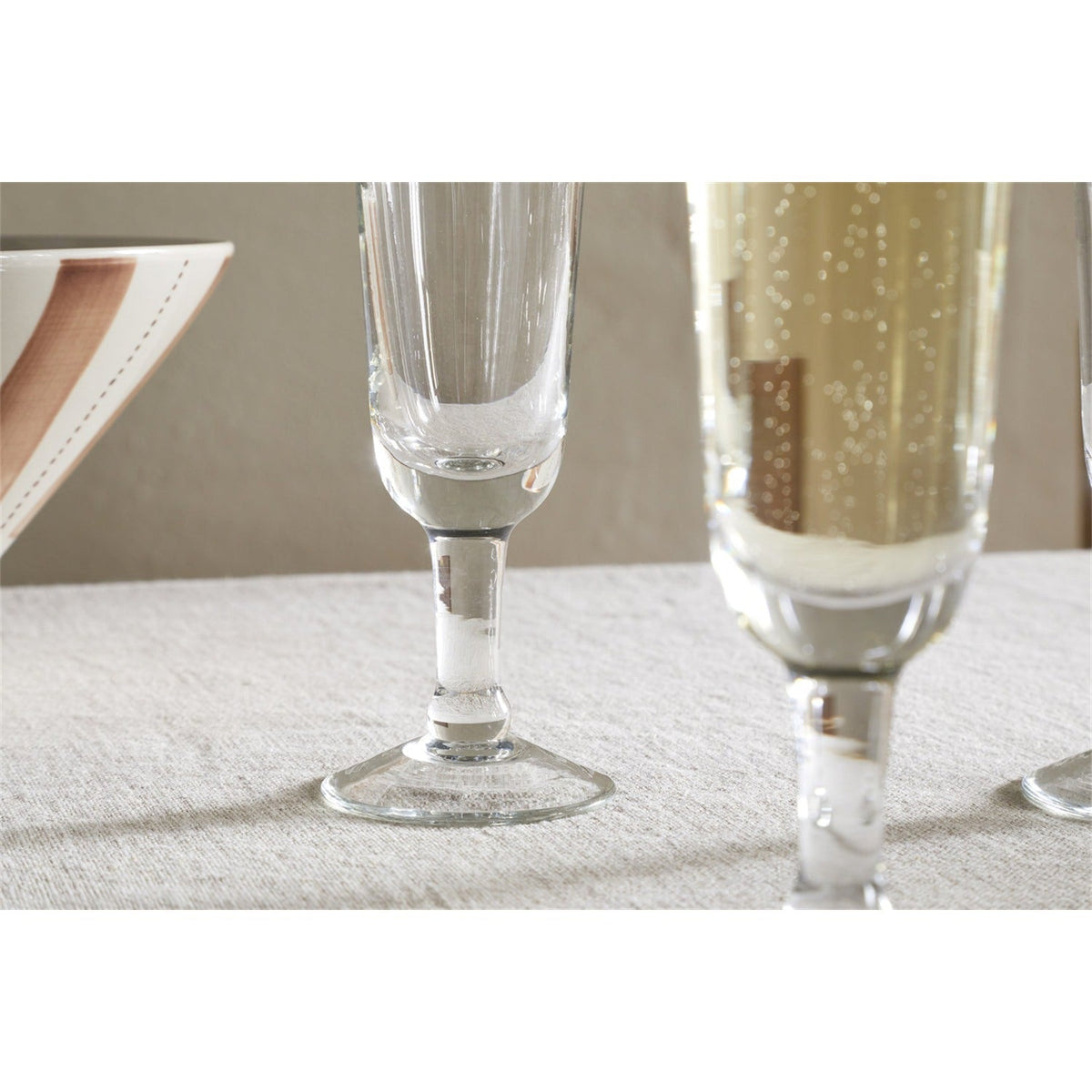 Pani Champagne Glasses - Clear - Set of 4