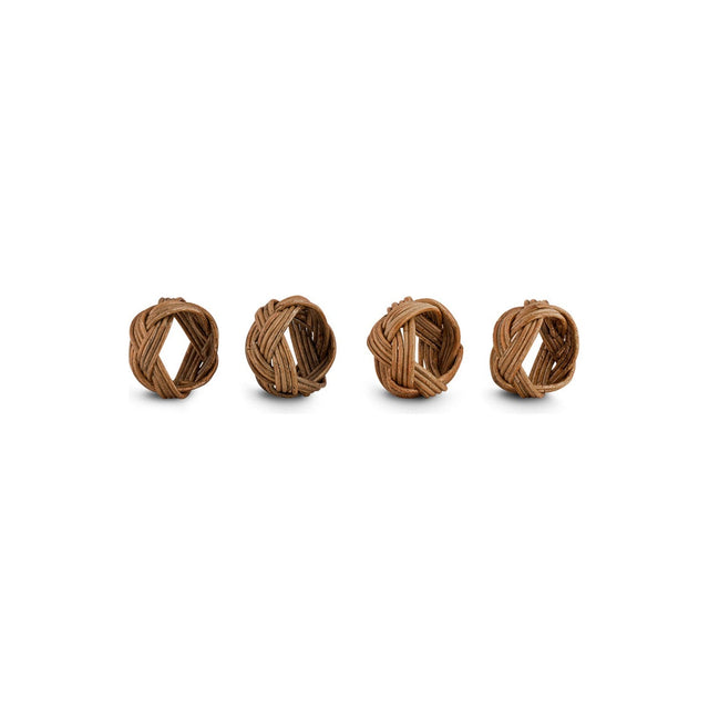 Bersama Rattan Napkin Rings - Natural - Set of 4