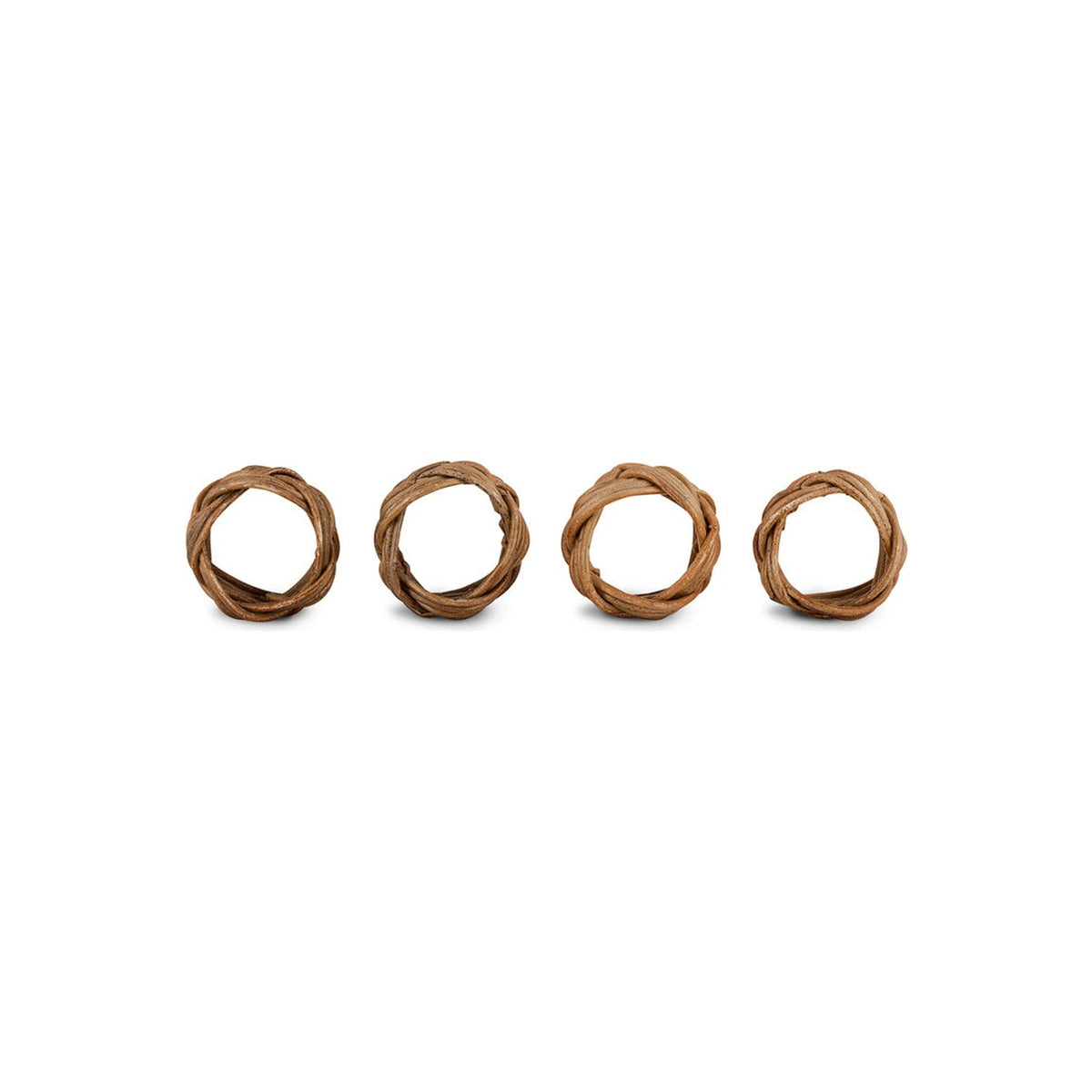 Bersama Rattan Napkin Rings - Natural - Set of 4