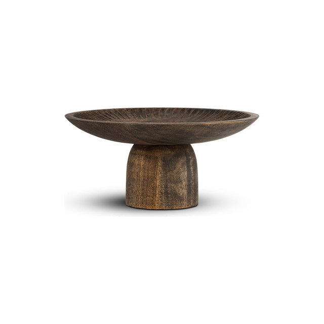 Eisha Mango Wood Cake Stand - Brown