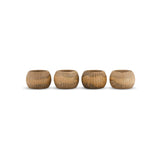 Vivan Mango Wood Napkin Rings - Natural - Set of 4