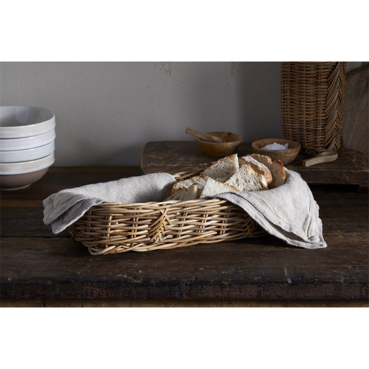 Bersama Rattan Bread Basket - Natural