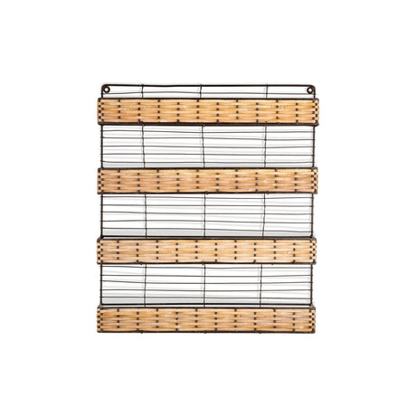 Montali Iron & Rattan Spice Rack - Natural
