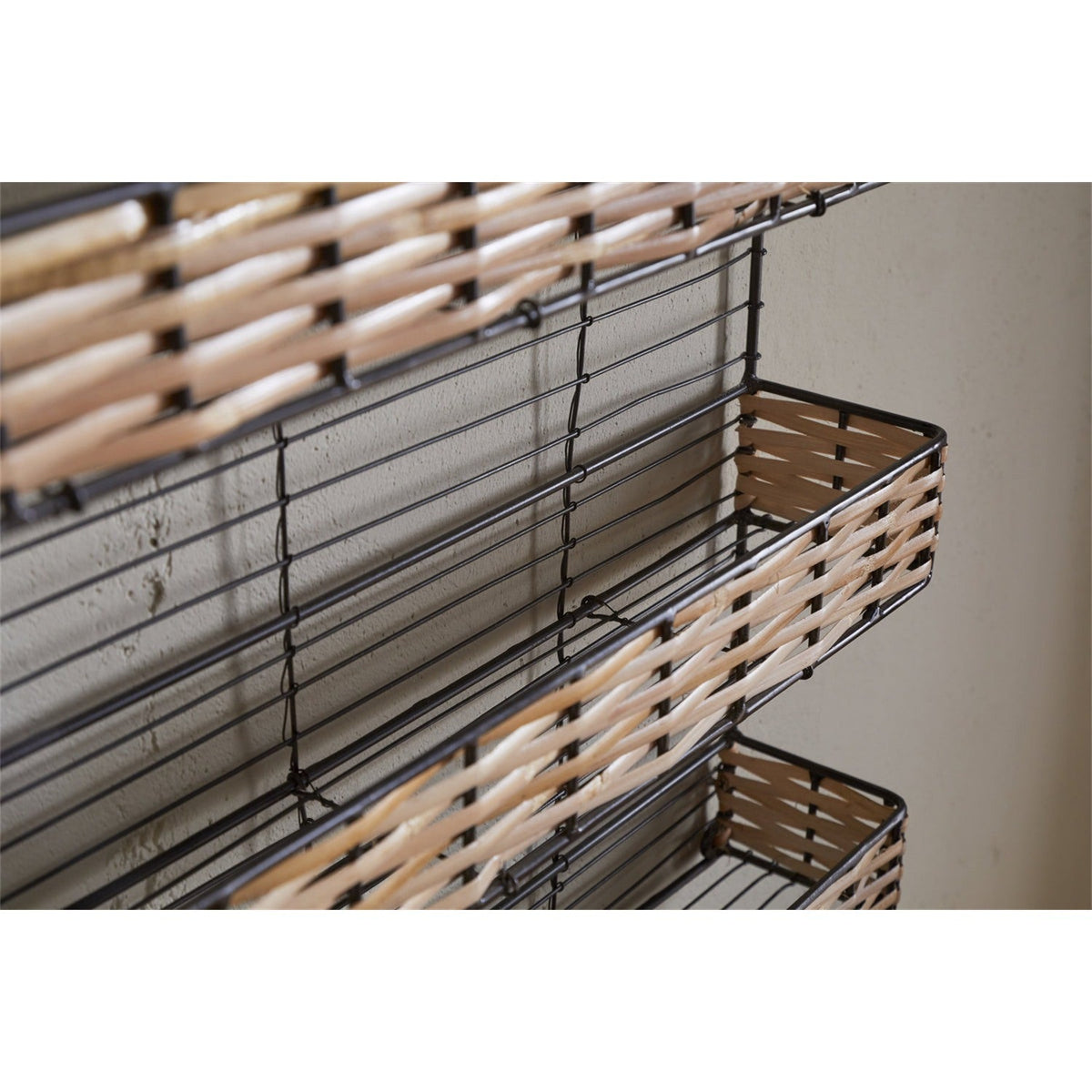 Montali Iron & Rattan Spice Rack - Natural