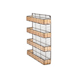 Montali Iron & Rattan Spice Rack - Natural