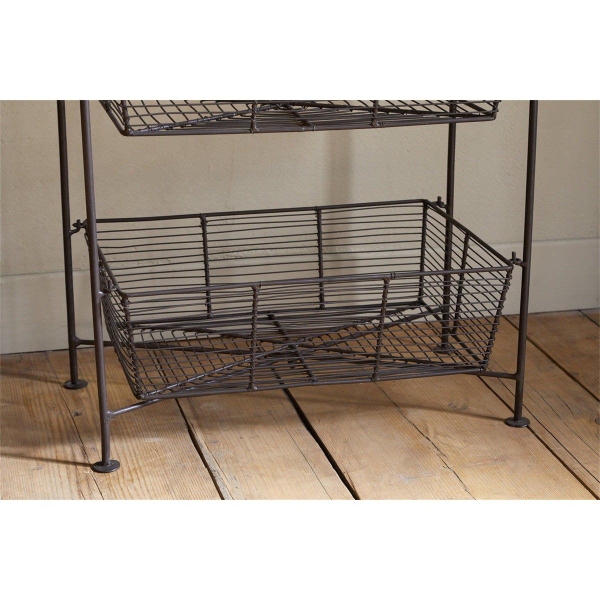 Inkollu Three Tier Storage Stand - Antiqued Brass