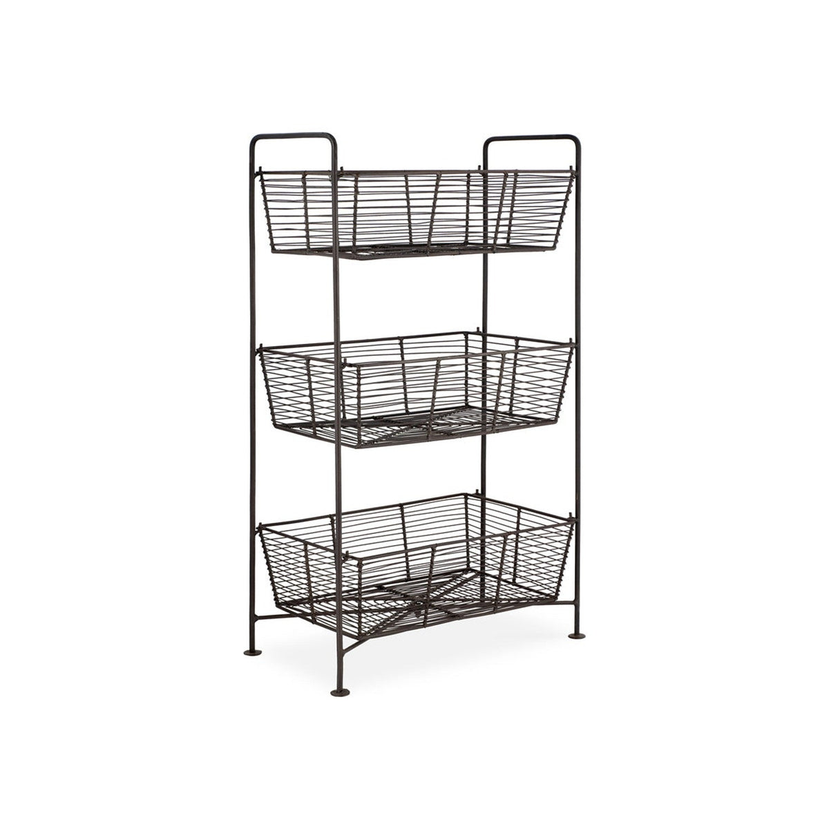 Inkollu Three Tier Storage Stand - Antiqued Brass