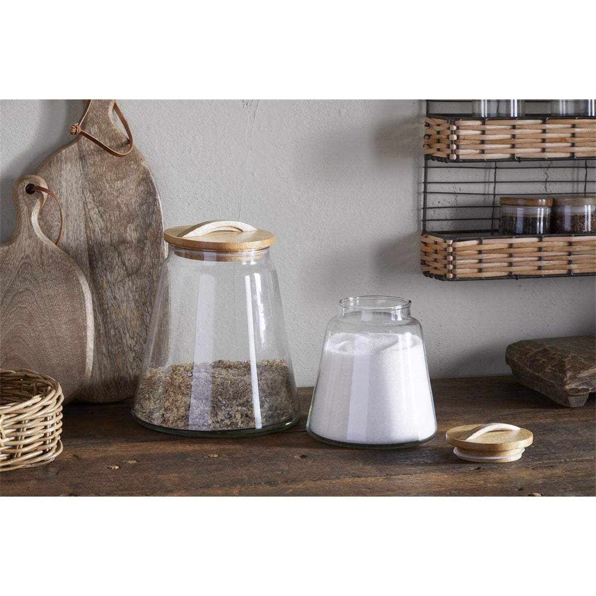 Chaaval Small Glass Storage Jar - Clear